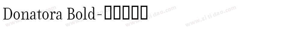 Donatora Bold字体转换